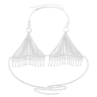 Sparkling Rhinestone Bikini Body Chain: Hot Girl Summer Beach Jewelry