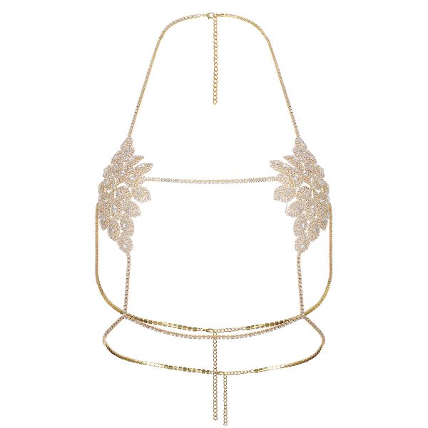 Rhinestone Flower Body Chain: Sexy Luxury Bra & Panty Jewelry - Image 5