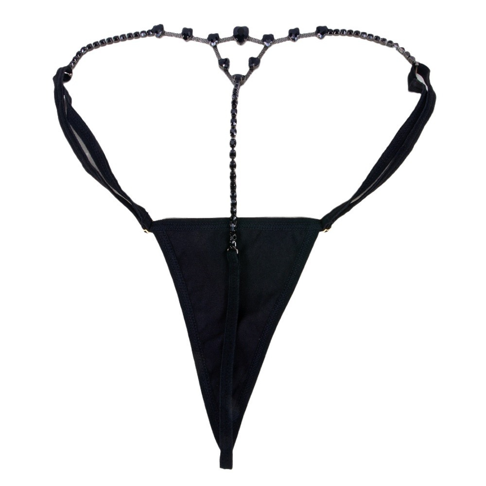 Rhinestone Thong Bikini Body Chain: Sexy Diamond Lingerie - Image 5