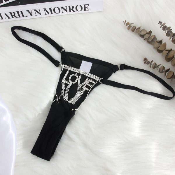 Diamond LOVE Body Chain: Sexy Waist & Thong Chain Jewelry - Image 2