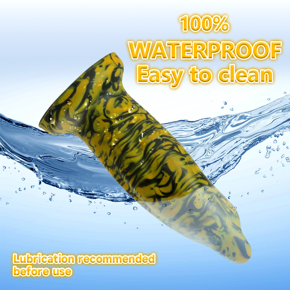 Dolphin Dildo: Mixed Color Silicone Masturbator for Men - Novelty Sex Toy - Image 3