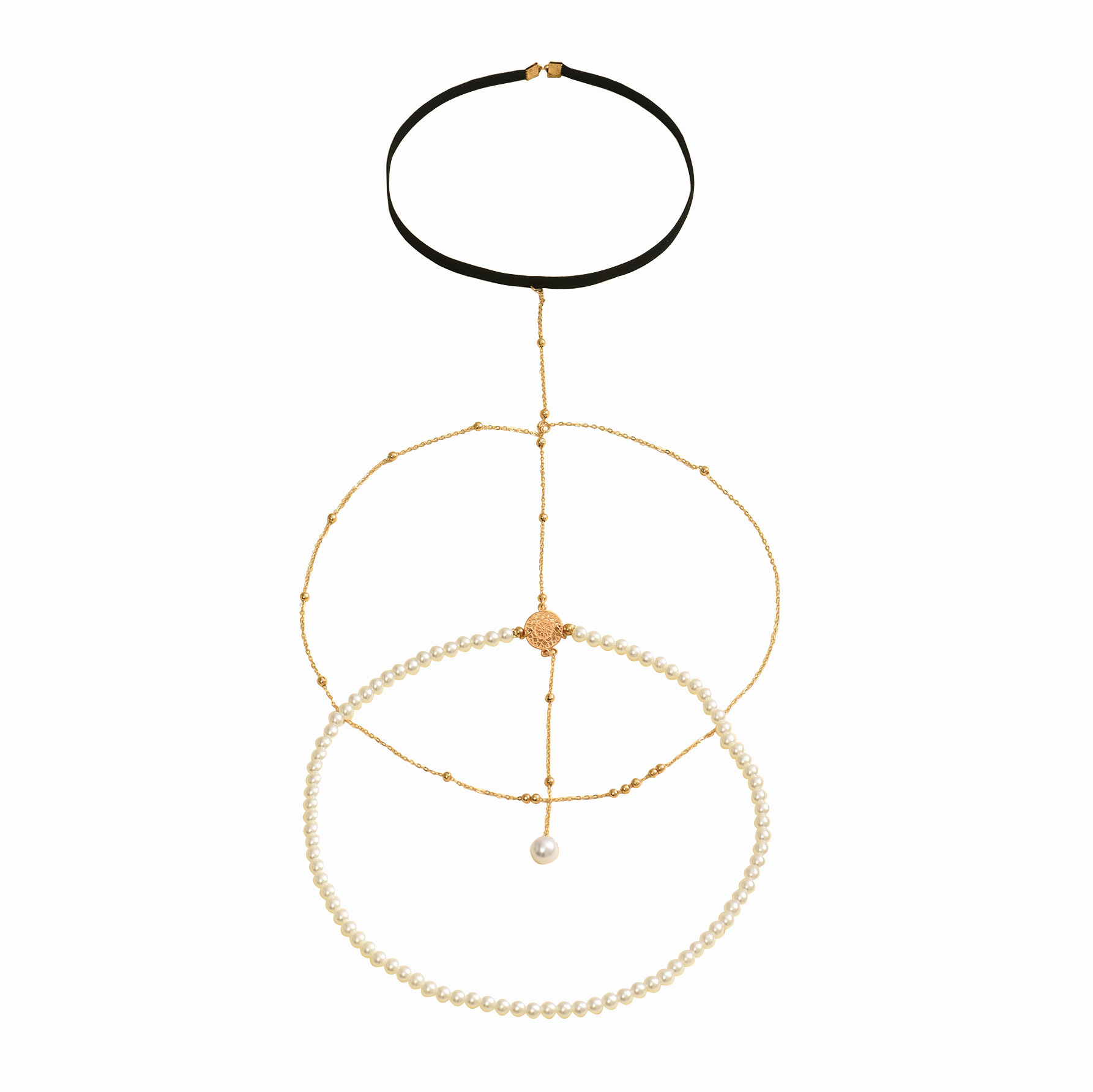 Boho Bamboo Pearl Thigh Chain: European Style Body Jewelry - Image 5