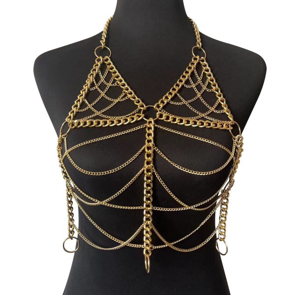 Sexy Nightclub Body Chain: Exaggerated Chest Chain for Hot Girl Party Fashion DL0015 - Image 6