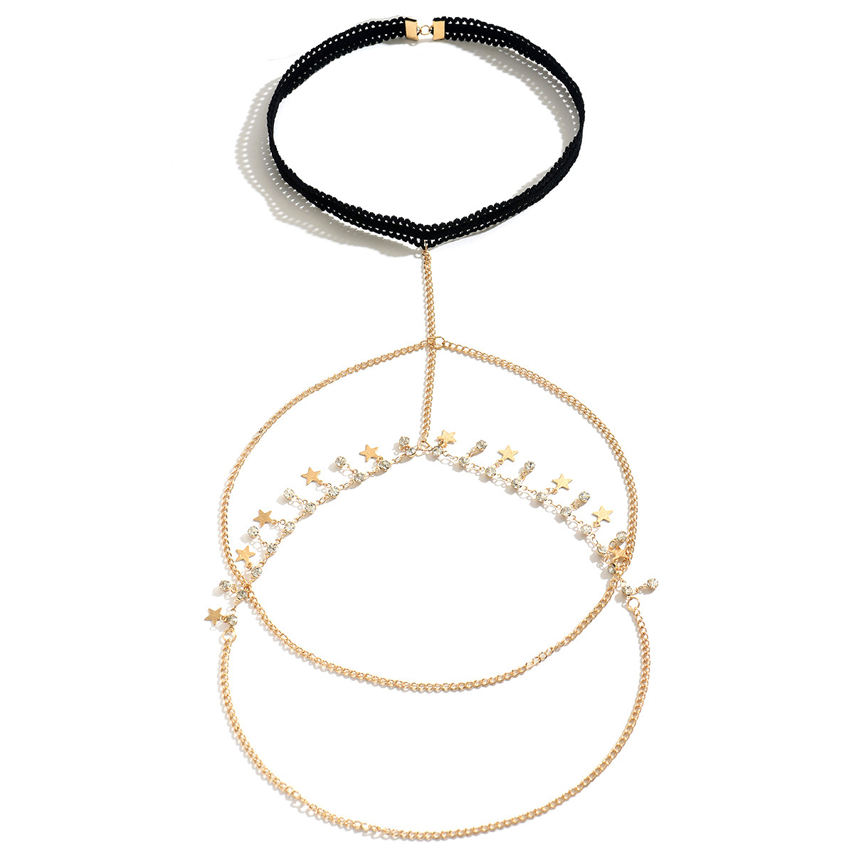 Bohemian Rhinestone Star Thigh Chain - Tassel Body Jewelry - Image 5