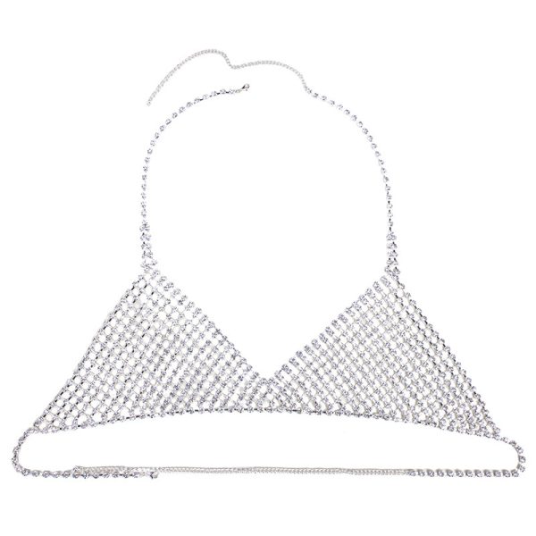 Diamond Body Chain Bra: Sexy Rhinestone Bikini Jewelry for Women - Image 5