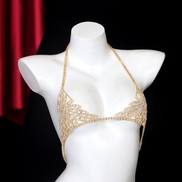 Rhinestone Body Chain Bra: Sexy Diamond Bikini Top for Women - Image 6