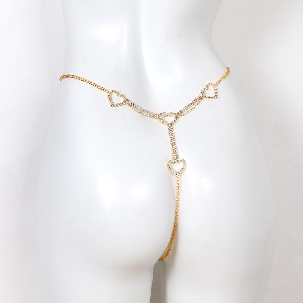 Diamond Rhinestone Thong Bikini: Sexy Nightclub Body Chain Panties
