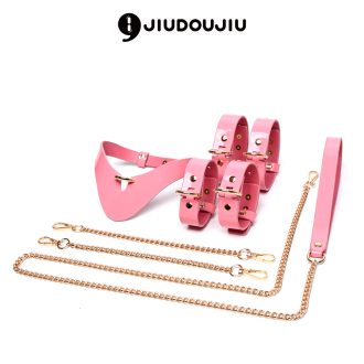 Sexy Sm Binding Seven-Piece Suit Collar Training Toys Hand and Foot Cuffs Bondage Couple Flirting Adult Products Cross-Border