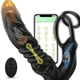 Remote Control Prostate Massager Vibrating Anal Plug - Men's Masturbator Sex Toy