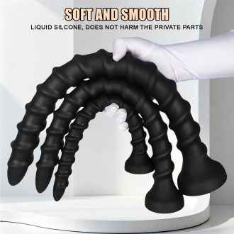 Best-Selling Threaded Whip Anal Plug Sex Products for Women Soft Threaded Backcourt Sex Toys Sm Adult Masturbation