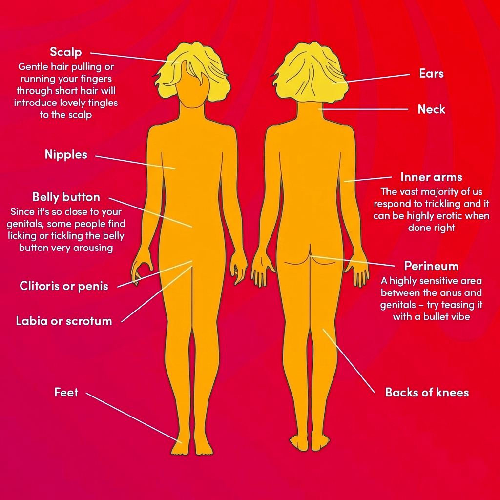 Distribution map of human erogenous zones