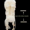 Voice-Controlled Electric Tail Butt Plug - 40cm Real Fox Fur with Bow and Bell