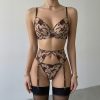 Machine Embroidery Lace Strap Sexy Lingerie Set