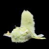 Green Apple Electric Fox Tail Butt Plug with Detachable Bow and Bell