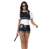Sexy Halloween Policewoman Cosplay Costume for Nightclub Parties
