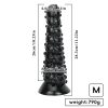 Jumbo Suction Cup G-Spot Butt Plug with Beads - Extra Large Anal Dilator