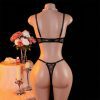Ultra-Thin French Mesh Bra & Panty Set - Sexy Lingerie