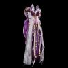 Deep Purple Fox Fur Tail Anal Plug with Bowknot Bell - Luxury Craftsmanship
