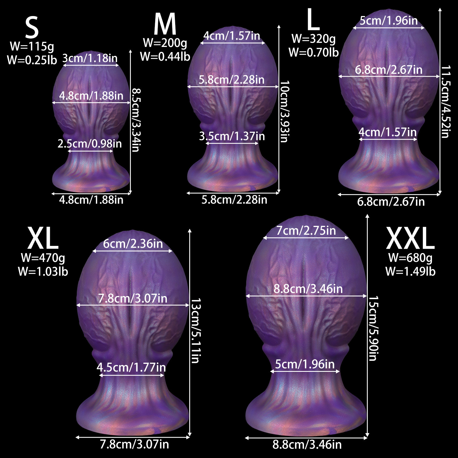 Large Silicone Dragon Egg Butt Plug for Adult Play & Pleasure - Image 4