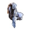 Gray Blue 40CM Voice-Controlled Racket Electric Fox Tail with Cute Bow and Bell