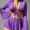 Sexy See-Through Mesh Camisole & Hip Skirt Lingerie Set for Women