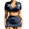 Sexy Policewoman Roleplay Uniforms: Passionate Temptation Lingerie & Hip-Hugging Skirts