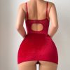 Sheer Mesh Fishbone Strap Bodycon Skirt Lingerie - Elegant Slim Fit