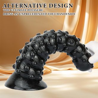 Jumbo Suction Cup G-Spot Butt Plug with Beads – Extra Large Anal Dilator