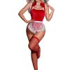 Red New Year Lingerie One-Piece | Sexy Festival Outfit | Pure Desire Sleepwear