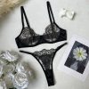 Sexy Lace Push Up Bra & Panty Set - Comfortable & Supportive Lingerie