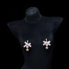 Adjustable Cat Paw Nipple Clamps with Pink Bow & Bell - Cute Tease Clips