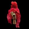40CM Electric Fox Tail Remote Control Real Wool Cute Red Bow Bell