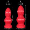 Soft Silicone Pagoda Butt Plug with Two Beads for Anal Play