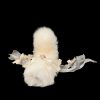 Sweet Cream Voice-Controlled Electric Tail Butt Plug with Real Fox Fur Bow & Bell