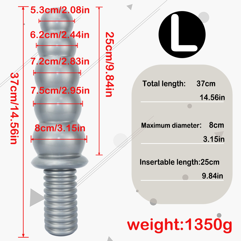 Silicone Double-Ended Dildo with Handle Grip - Oversized, Super Thick Adult Toy - Image 9