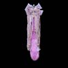 60CM Fox Fur Tail with Purple Bow & Bell - Dreamy Purple Butt Plug