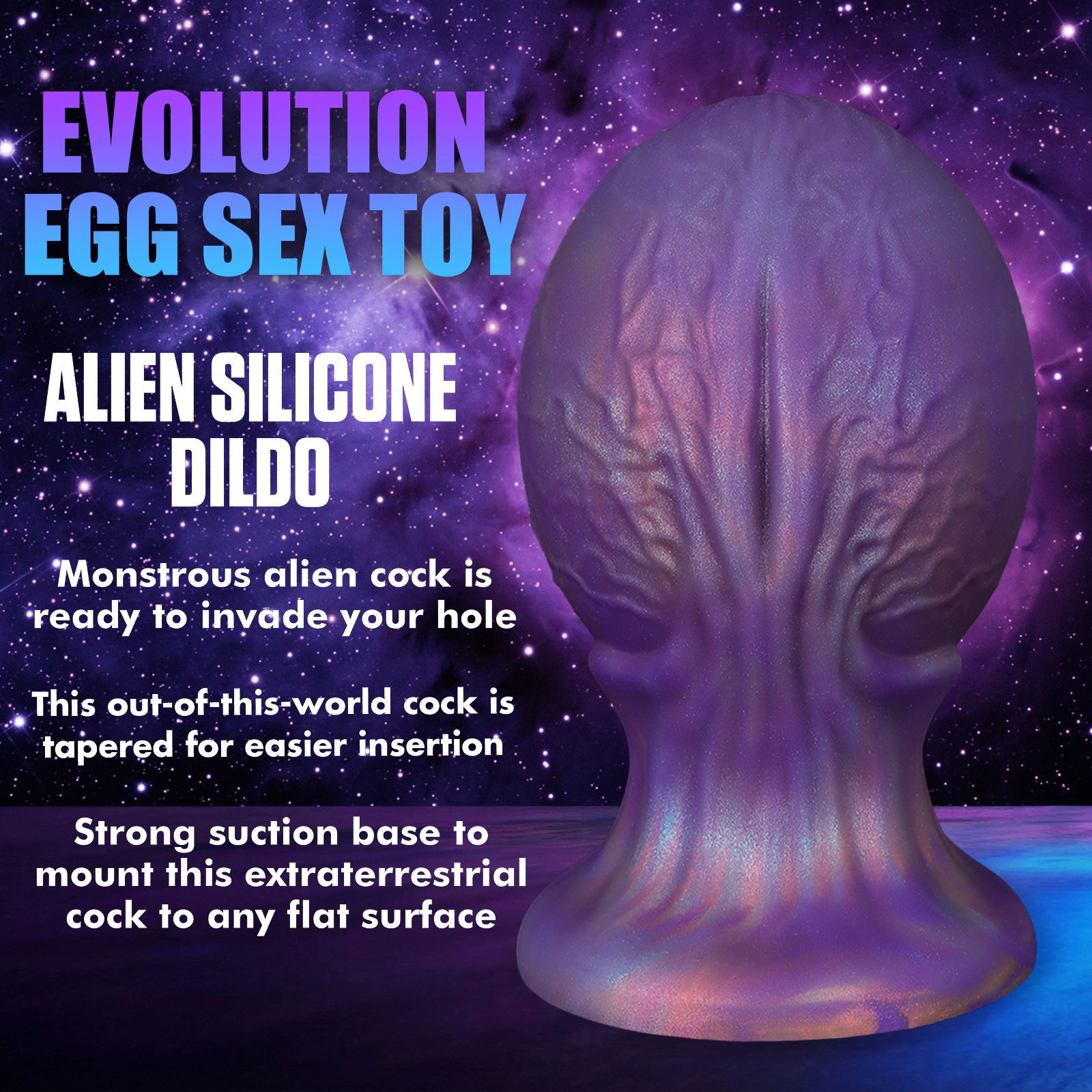 Large Silicone Dragon Egg Butt Plug for Adult Play & Pleasure - Image 3