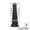 Jumbo Suction Cup G-Spot Butt Plug with Beads - Extra Large Anal Dilator