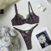 Lace Trim Satin Bra & Panty Set: Sexy, Comfortable, Supportive