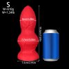 Soft Silicone Pagoda Butt Plug with Two Beads for Anal Play