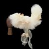 Sweet Cream Voice-Controlled Electric Tail Butt Plug with Real Fox Fur Bow & Bell