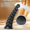 Jumbo Suction Cup G-Spot Butt Plug with Beads - Extra Large Anal Dilator