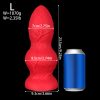 Soft Silicone Pagoda Butt Plug with Two Beads for Anal Play