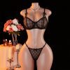 Sexy Lace Push-Up Bra & Panty Set - Sheer Comfort Underwear