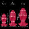 Dragon Egg Silicone Butt Plug - Easy Insert Grooved Dildo for Adult Pleasure
