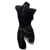 Dark Blue Retro Bow Bell Chest Chain - Sexy Body Jewelry