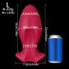 Dragon Egg Silicone Butt Plug - Easy Insert Grooved Dildo for Adult Pleasure