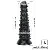 Jumbo Suction Cup G-Spot Butt Plug with Beads - Extra Large Anal Dilator