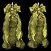 40cm Matcha Green Fox Tail Anal Plug with Removable Bow and Bell