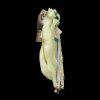 Matcha Green Fox Tail Pearl Zircon Necklace 40cm